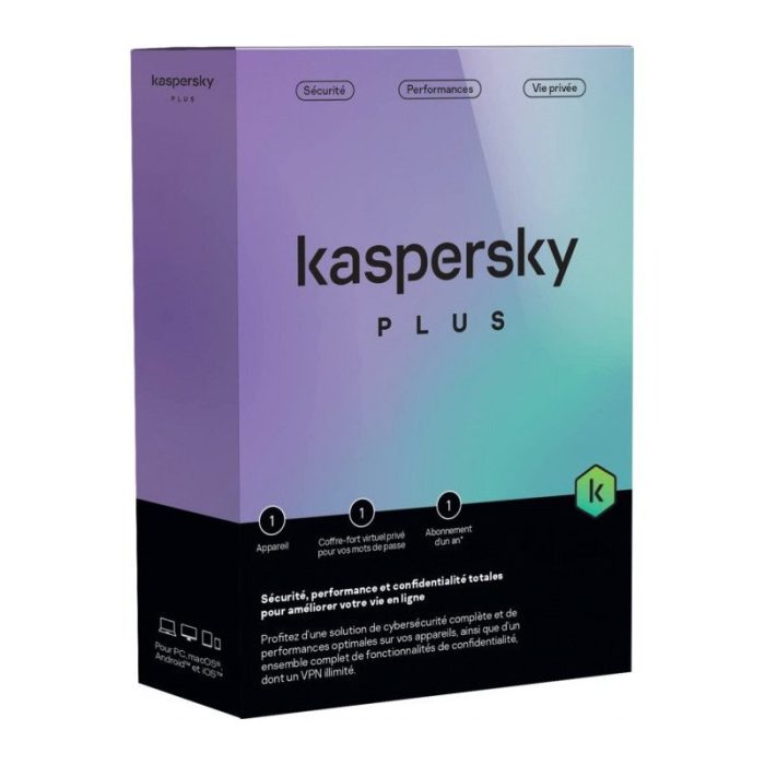 Anti virus kaspersky plus 5 poste /1an - 77353