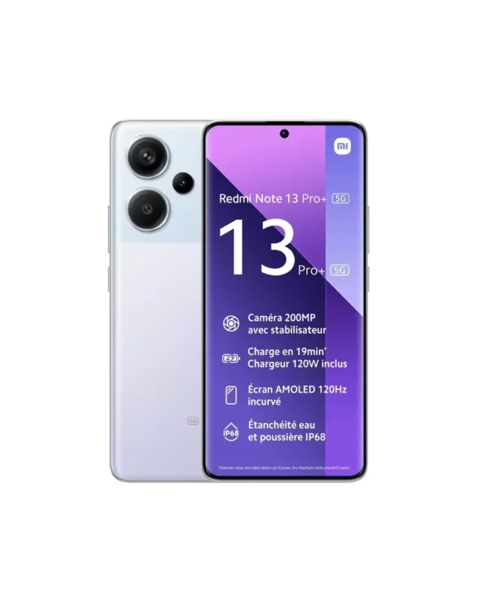 Smartphone xiaomi redmi note 13 pro plus 5g (8+256go) violet - redmi note 13 pro violet frt