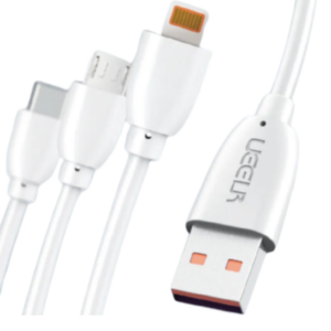 Home marketplace - cable de charge et de donnees micro usb ueelr dx254 1 m 21a blanc