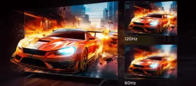 TCL 50C655 display 120Hz