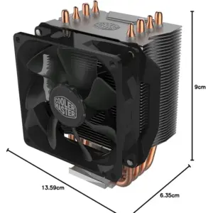 Cooler Master Hyper H412R size