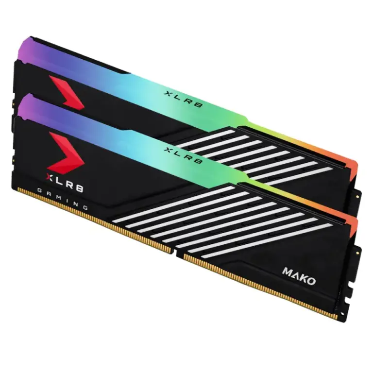 PNY XLR8 MAKO - Barrette Mémoire Gaming RGB 32Go (2x16Go) DDR5 6400Mhz Noir PNY XLR8 MAKO