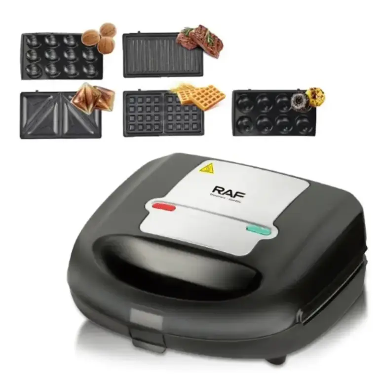 RAF R.2690 -Machine à Sandwich 5en1 750W Noir RAF R.2690