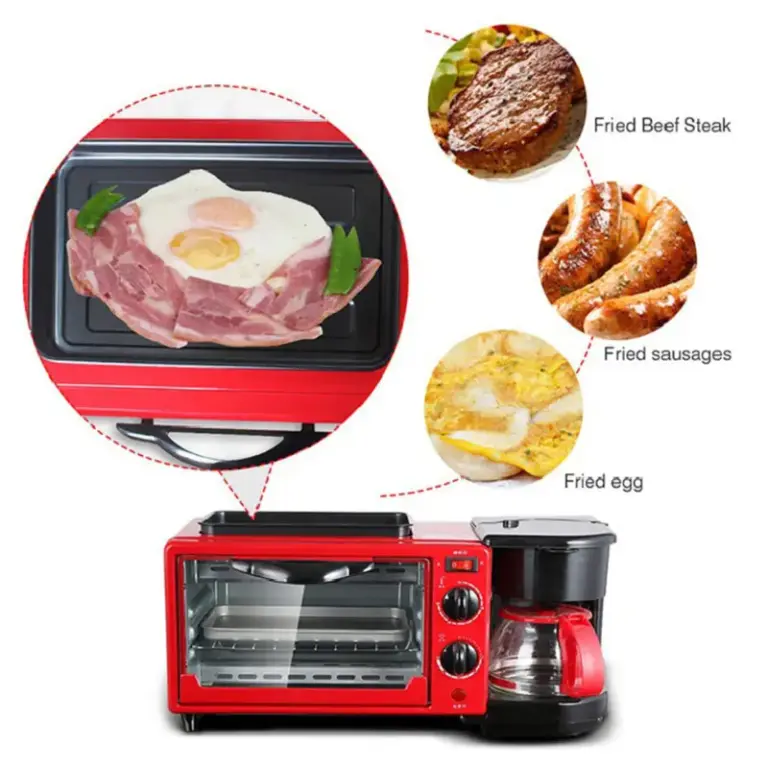 RAF R.5308R - Four Multifonction 3en1 9L 1050W Rouge RAF R.5308R - Four Multifonction 3en1 9L 1050W Rouge – Image 2