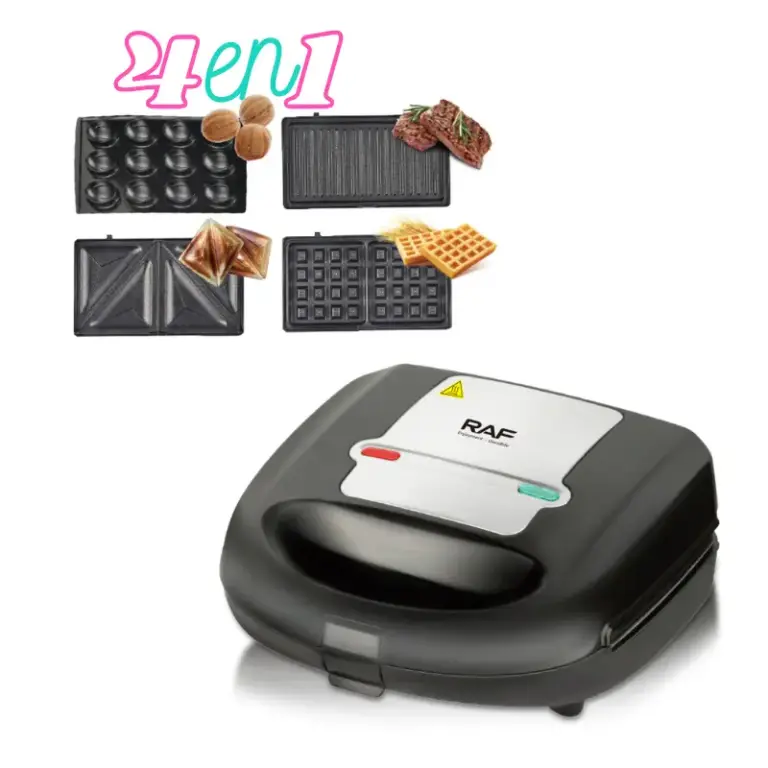 RAF R.2689 -Machine à Sandwich 4en1 750W Noir RAF R2689