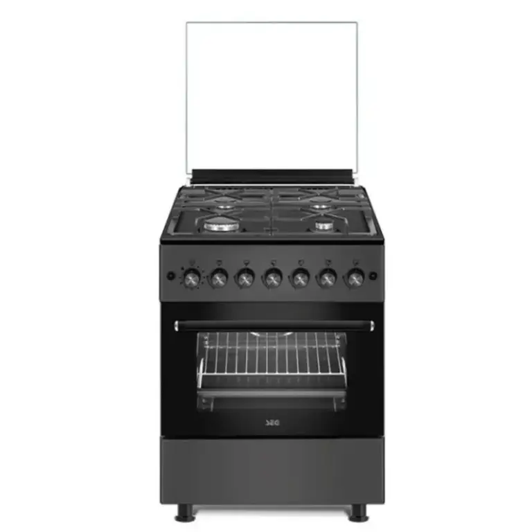 Cuisinière SEG F6TL40G2BI 60cm 4 Feux Noir Cuisinière SEG