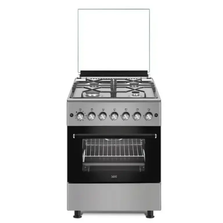 Cuisinière SEG F6TL40G2SI 60cm 4 Feux Silver Inox Cuisinière SEG