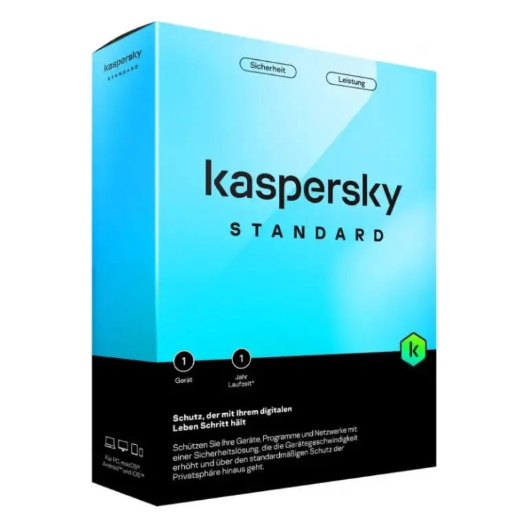 Antivirus Kaspersky Standard Protection 1 Poste - 1 An Antivirus Kaspersky