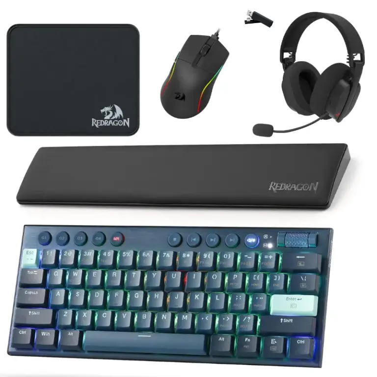 Pack Gamer Redragon 5en1 Noir Pack Gamer
