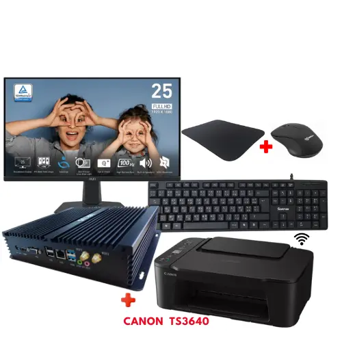 Pack Versus V-BOX AMD A4-6210 4Go 128Go + Imprimante Canon TS3640 Pack Versus