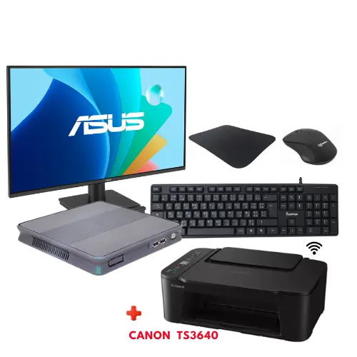 Pack Versus V-BOX Celeron N2840 4Go 240Go Noir + Imprimante Canon TS3640 Pack Versus