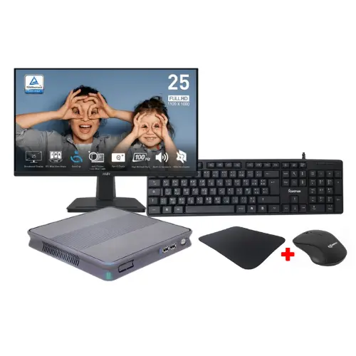 Pack PC Versus V-BOX i3 4Go 480Go + ECRAN MSI PRO MP251 100HZ Pack Pc Versus