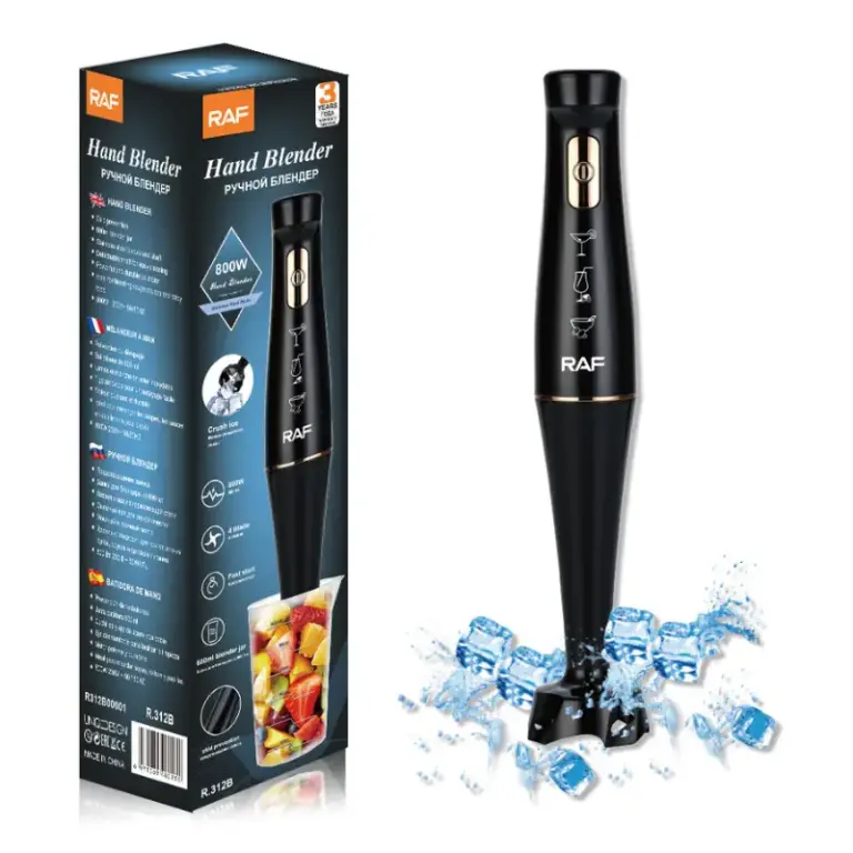 RAF R.312B - Mixeur Plongeant 800W Noir RAF R.312B