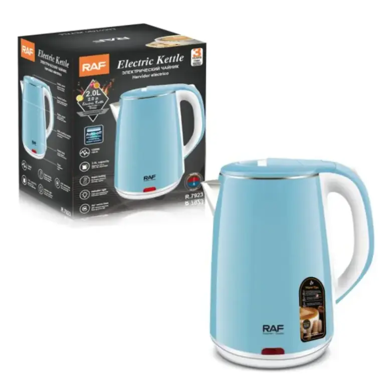 RAF R.7923B - Bouilloire Électrique sans fil 1800W 2.3L Bleu RAF R.7923B