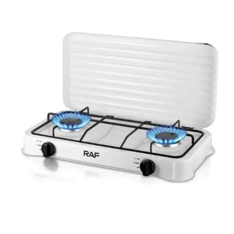 RAF R.8033 - Réchaud à Gaz 2 Feux Blanc RAF R.8033