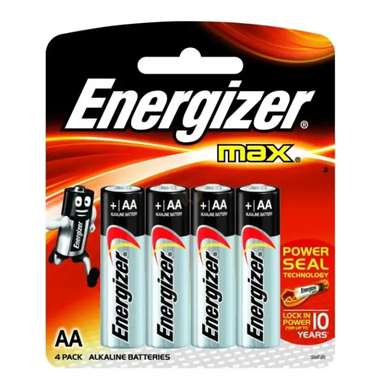 Piles Energizer Max AA E91BP4 Lot de 4 Piles Energizer