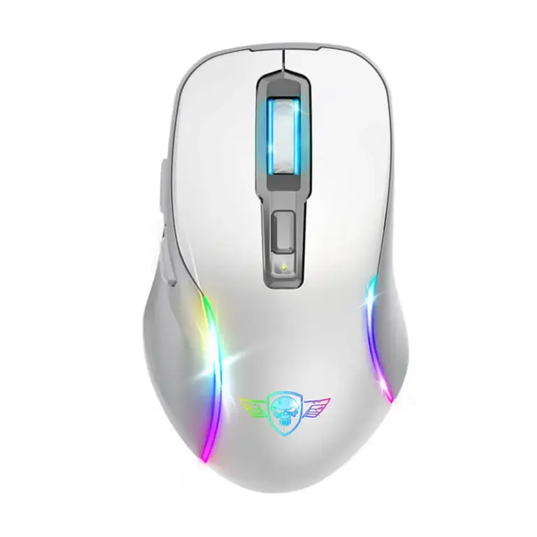 Souris Gamer Sans Fil Spirit of Gamer Elite M50 RGB - Blanc Souris Gaming